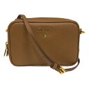 プラダ PRADA サフィアーノ ミニショルダーバッグ 1N1674 ブラウン サフィアーノレザー レディース ショルダーバッグ【中古】(4)