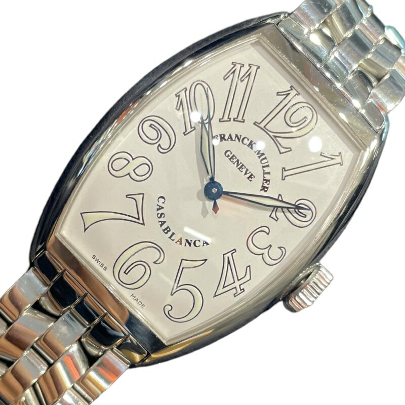 フランク・ミュラー FRANCK MULLER カサブランカ 5850CASA ホワイト/ステンレス ステンレススチール メンズ 腕時計【中古】