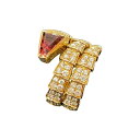 ブルガリ BVLGARI セルペンティリング K18PG/ダイヤモンド ジュエリー【中古】