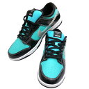 ナイキ NIKE ×Diamond Supply TiffanySB Dunk Low スニーカー ブルー/ブラック レザー メンズ スニーカー【中古】
