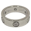 カルティエ Cartier ラブリング フルダイヤ 750WG ジュエリー【中古】(4)