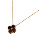 ヴァンクリーフ&アーペル Van Cleef & Arpels ヴィンテージアルハンブラネックレス ブルズアイ 1Pダイヤ K18ピンクゴールド ジュエリー【中古】(4)