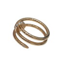 カルティエ Cartier ジュストアンクルダイヤリング K18ピンクゴールド K18PG ダイヤモンド ジュエリー【中古】