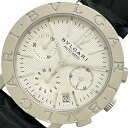 ブルガリ BVLGARI ブルガリブルガリ クロノグラフ BB38SLCH(BB38WSLDCH) シルバー SS/革ベルト 自動巻き メンズ 腕時計【中古】