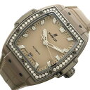 ウブロ HUBLOT スピリットオブ ビッグバン ベージュセラミック チタニウムダイヤモンド 665.CZ.891B.LR.1204 チタン/セラミック ユニセックス 腕時計【中古】(2)