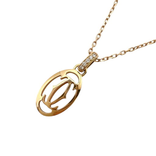 カルティエ Cartier ロゴドゥーブルネックレス 750PG ジュエリー【中古】 カルティエ Cartier ロゴドゥーブルネックレス 750PG ジュエリー【中古】