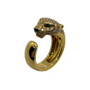 カルティエ Cartier パンテールドゥカルティエリング #50 K18ゴールド ジュエリー【中古】