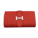 エルメス HERMES ベアンキーケース W刻 ローズジャイプール×SV金具 エプソン レディース キーケース【中古】