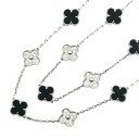 ヴァンクリーフ&アーペル Van Cleef & Arpels ヴィンテージアルハンブラロングネックレス K18WG ジュエリー【中古】