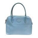 エルメス HERMES ボリード27 D刻 ブルーノール シルバー金具 エプソン レディース トートバッグ【中古】