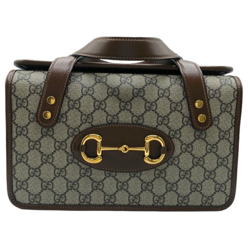 グッチ GUCCI ホースビット1955 ハンドバッグ 627323 ブラウン GGスプリーム レディース ハンドバッグ【中古】 グッチ GUCCI ホースビット1955 ハンドバッグ 627323 ブラウン GGスプリーム レディース ハンドバッグ【中古】