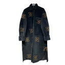 フェンディ FENDI FFロゴシアリングラムファーコート FM5226 ブラック レディース その他アウター【中古】