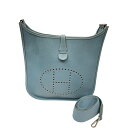 エルメス HERMES エヴリン2PM □J刻印 ブルージーン・シルバー金具 エプソン レディース ショルダーバッグ【中古】