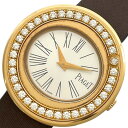 ピアジェ PIAGET ポセション P10866 シルバー K18PG/革ベルト レディース 腕時計【中古】