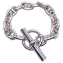 エルメス HERMES シェーヌダンクルブレスMM 14コマ シルバー925 ジュエリー【中古】