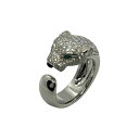 カルティエ Cartier パンテールドゥカルティエリング #51 750WG・ダイヤ ジュエリー【中古】