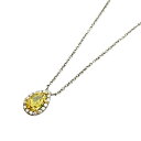 ティファニー TIFFANY&CO ヴィヴィトYDネックレス K18/Pt950/イエローダイヤ ジュエリー【中古】