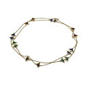 ブルガリ BVLGARI ディーヴァドリーム ロングネックレス 750YG・ラピスラズリ・カーネリア・マラカイト ジュエリー【中古】