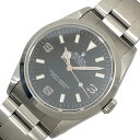 ロレックス ROLEX エクスプローラー1 ブラックアウト ホワイトレター N番 14270 ブラック SS メンズ 腕時計【中古】