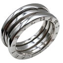 ブルガリ BVLGARI ビーゼロワンリング3バンド(S) K18ホワイトゴールド ジュエリー【中古】