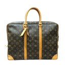 ルイ・ヴィトン LOUIS VUITTON ポルトドキュマン・ヴォワヤージュ M53361 モノグラム モノグラム・キャンバス メンズ ブリーフケース【中古】
