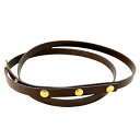 ルイ・ヴィトン LOUIS VUITTON ストラップ ブラウン レザー レディース ストラップ【中古】