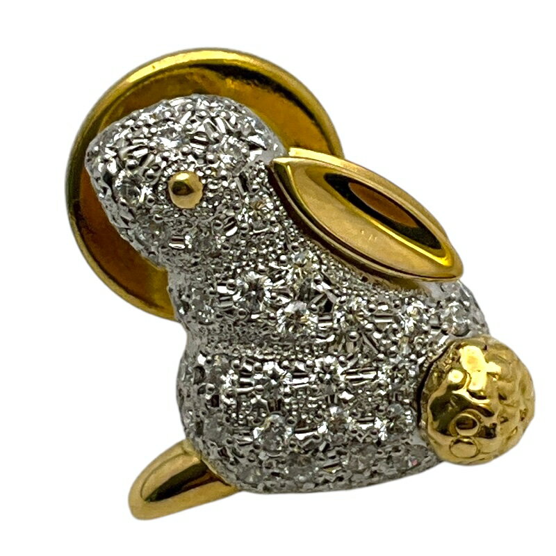 ミキモト MIKIMOTO タイピン ゴールド K18/PT950 メンズ タイピン【中古】