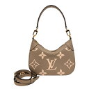 ルイ・ヴィトン LOUIS VUITTON バガテルNM M46112 グレージュ×クリーム バイカラーモノグラム・アンプラントレザー レディース ハンドバッグ【中古】(4)