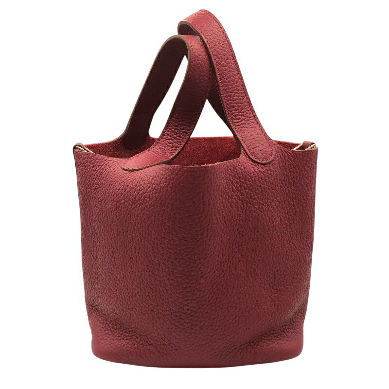 エルメス HERMES ピコタンロックPM □N刻印 トスカ シルバー金具 トリヨン レディース ハンドバッグ【中古】