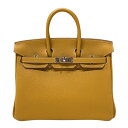 エルメス HERMES バーキン25 W刻印 (2024年製) ナチュラルサブレ シルバー金具 トゴ レディース ハンドバッグ【中古】