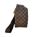 ルイ・ヴィトン LOUIS VUITTON ジェロニモス N51994 ブラウン ダミエ ユニセックス ボディバッグ【中古】(4)