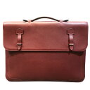 エルメス HERMES セルヴィエット57 T刻 ルージュアッシュ シルバー金具 エプソン メンズ ビジネスバッグ【中古】
