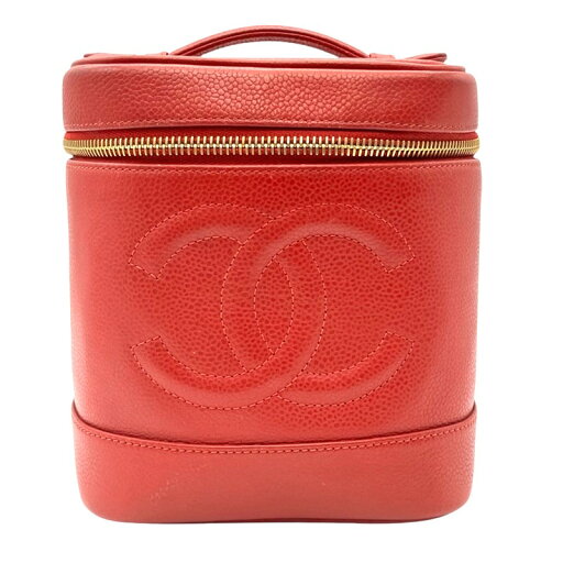 シャネル CHANEL バニティ A01998 レッド ゴールド金具 キャビアスキン レディース ハンドバッグ【中古】 シャネル CHANEL バニティ A01998 レッド ゴールド金具 キャビアスキン レディース ハンドバッグ【中古】