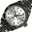 ロレックス ROLEX デイトジャスト28 279174 シルバー WG/SS レディース 腕時計【中古】