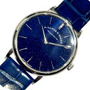 ランゲ&ゾーネ A.LANGE&SOHNE サクソニアフラッハ 205.086(LSLS2053AX) K18 ホワイトゴールド/革ベルト 手巻き メンズ 腕時...