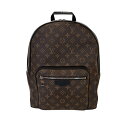 ルイ・ヴィトン LOUIS VUITTON ジョッシュ M41530 ブラウン モノグラムキャンバス・マカサー レディース リュック・デイパック【中古】