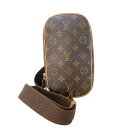 ルイ・ヴィトン LOUIS VUITTON ポシェットガンジュ M51870 モノグラム・ゴールド金具 モノグラム・キャンバス メンズ ボディバッグ【中古】