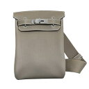 エルメス HERMES ケリーアッカドPM W刻 エトゥープ SV金具 トゴ メンズ ボディバッグ【中古】