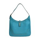 エルメス HERMES トリム31 □A刻 ブルージーン シルバー金具 フィヨルド レディース ショルダーバッグ【中古】