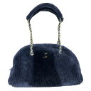 シャネル CHANEL ラージボーリングバッグ AS5059 シフリングラムスキンブルー GD金具 ココネージュ レディース トートバッグ【中古】