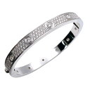カルティエ Cartier ラブブレスパヴェダイヤ K18ホワイトゴールド ジュエリー【中古】