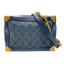 ルイ・ヴィトン LOUIS VUITTON ソフトトランク M44723 ブルー ゴールド金具 モノグラムキャンバス キャンバス レディース トランク【中古】