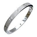 カルティエ Cartier ラブブレスパヴェダイヤ K18ホワイトゴールド ジュエリー【中古】