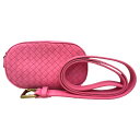 ボッテガ・ヴェネタ BOTTEGA VENETA ボディバッグ 563906 ピンク レザー レディース ボディバッグ【中古】