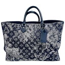 ルイ・ヴィトン LOUIS VUITTON グラン・サック M57284 ブラック モノグラム・タペストリー メンズ ビジネスバッグ【中古】
