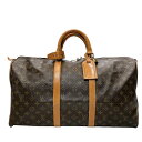 ルイ・ヴィトン LOUIS VUITTON キーポル50 M41426 ブラウン モノグラム ユニセックス ボストンバッグ【中古】
