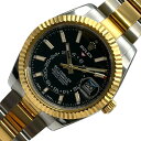 ロレックス ROLEX スカイドゥエラー 326933 ブラック SS/YG メンズ 腕時計【中古】