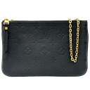 ルイ・ヴィトン LOUIS VUITTON ポシェット・ドゥ―ブルジップ M68568 ブラック モノグラム・アンプラント レザー レディース ショルダーバッグ...