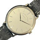 ランゲ&ゾーネ A.LANGE&SOHNE サクソニアフラッハ 211.027 18Kホワイトゴールド/革ベルト メンズ 腕時計【中古】