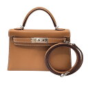 エルメス HERMES ミニケリー2 B刻 エプソン レディース ショルダーバッグ【中古】